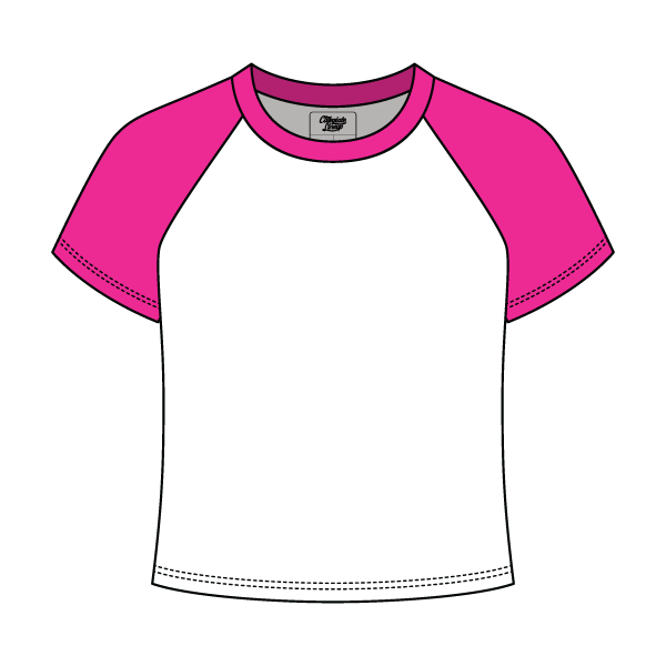 Baseball Ribbed Crop Tee