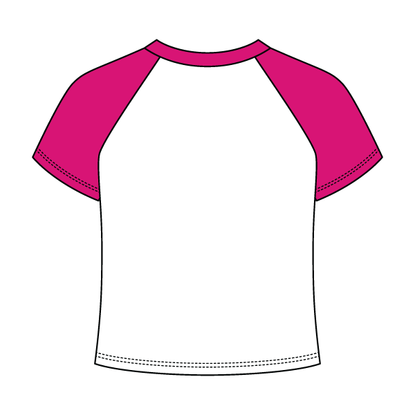 Baseball Ribbed Crop Tee