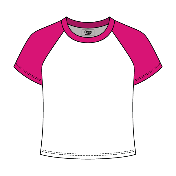 Baseball Ribbed Crop Tee