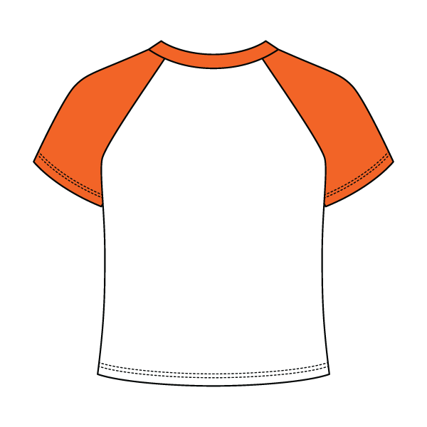 Baseball Ribbed Crop Tee