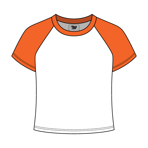 Baseball Ribbed Crop Tee