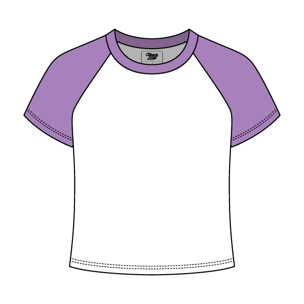 Baseball Ribbed Crop Tee
