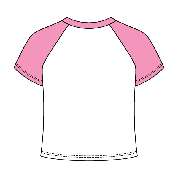 Baseball Ribbed Crop Tee