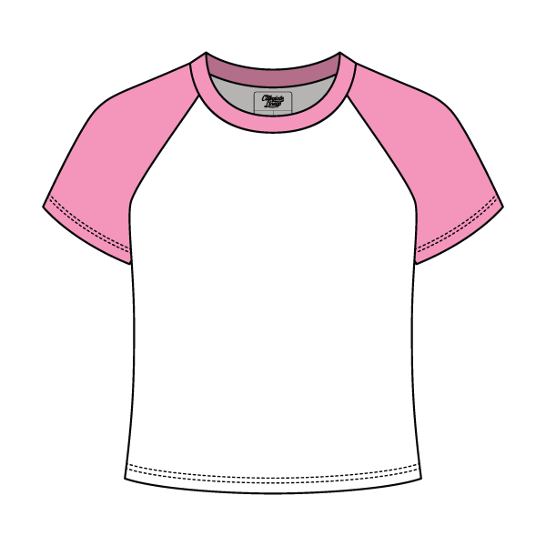 Baseball Ribbed Crop Tee