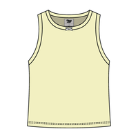 Ribbed high Neck Tank with Bow - The Collegiate Lineup