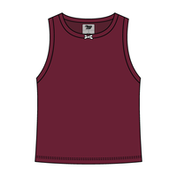 Ribbed high Neck Tank with Bow - The Collegiate Lineup
