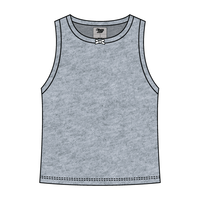 Ribbed high Neck Tank with Bow - The Collegiate Lineup