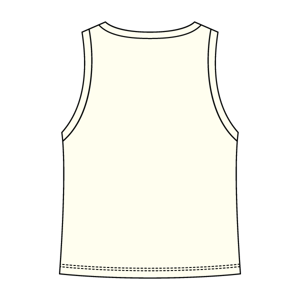 Ribbed high Neck Tank with Bow - The Collegiate Lineup