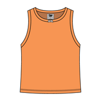 Ribbed high Neck Tank with Bow - The Collegiate Lineup