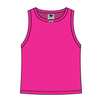 Ribbed high Neck Tank with Bow - The Collegiate Lineup