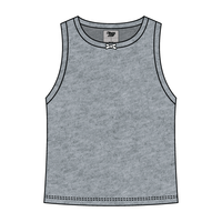 Ribbed high Neck Tank with Bow - The Collegiate Lineup