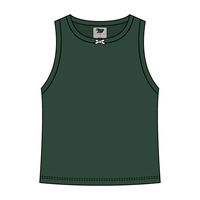 Ribbed high Neck Tank with Bow - The Collegiate Lineup