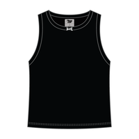 Ribbed high Neck Tank with Bow - The Collegiate Lineup