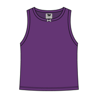 Ribbed high Neck Tank with Bow - The Collegiate Lineup