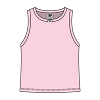 Ribbed high Neck Tank with Bow - The Collegiate Lineup
