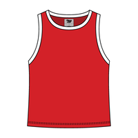 High Neck Rib Tank with Contrast Trim - The Collegiate Lineup