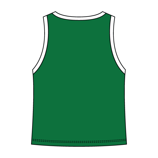 High Neck Rib Tank with Contrast Trim - The Collegiate Lineup