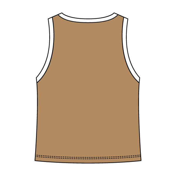 High Neck Rib Tank with Contrast Trim - The Collegiate Lineup