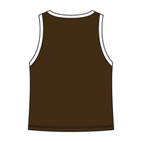 High Neck Rib Tank with Contrast Trim - The Collegiate Lineup