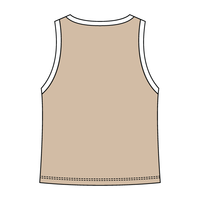 High Neck Rib Tank with Contrast Trim - The Collegiate Lineup