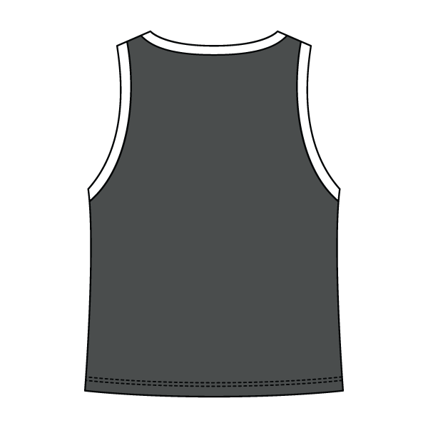 High Neck Rib Tank with Contrast Trim - The Collegiate Lineup