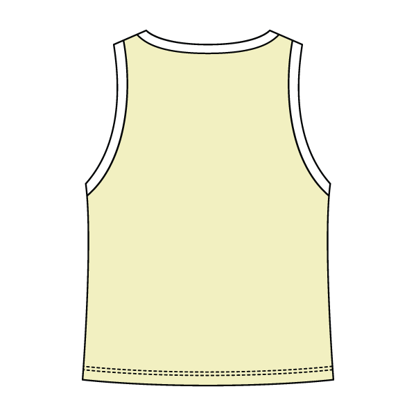 High Neck Rib Tank with Contrast Trim - The Collegiate Lineup