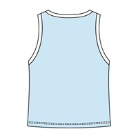 High Neck Rib Tank with Contrast Trim - The Collegiate Lineup
