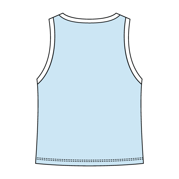 High Neck Rib Tank with Contrast Trim - The Collegiate Lineup