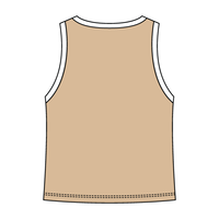 High Neck Rib Tank with Contrast Trim - The Collegiate Lineup
