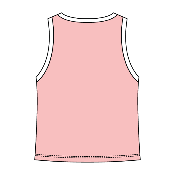 High Neck Rib Tank with Contrast Trim - The Collegiate Lineup