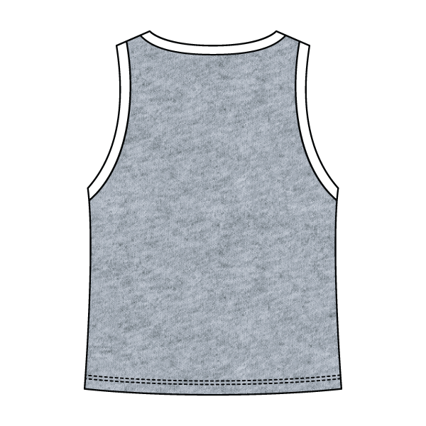 High Neck Rib Tank with Contrast Trim - The Collegiate Lineup