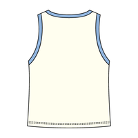 High Neck Rib Tank with Contrast Trim - The Collegiate Lineup