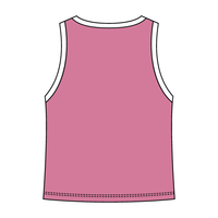 High Neck Rib Tank with Contrast Trim - The Collegiate Lineup