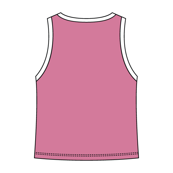 High Neck Rib Tank with Contrast Trim - The Collegiate Lineup