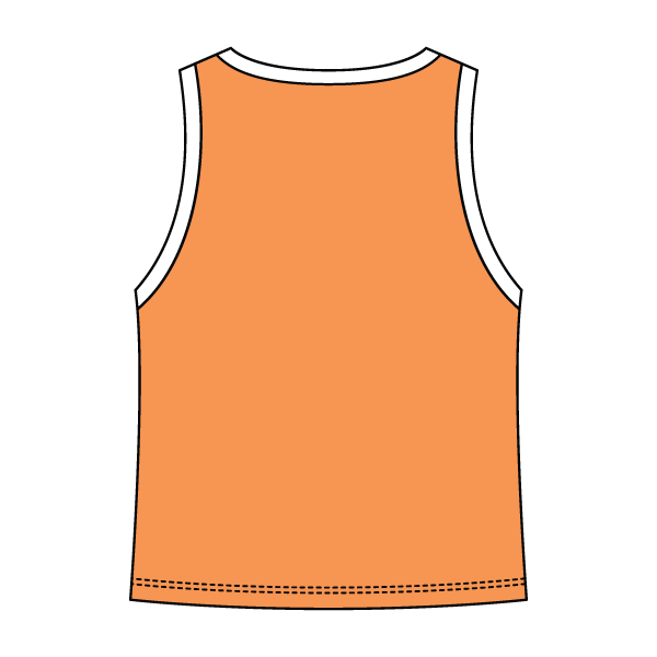 High Neck Rib Tank with Contrast Trim - The Collegiate Lineup