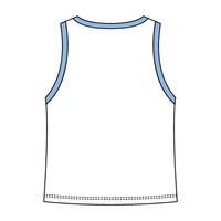 High Neck Rib Tank with Contrast Trim - The Collegiate Lineup