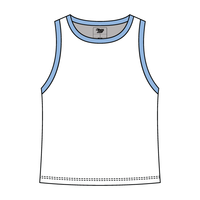 High Neck Rib Tank with Contrast Trim - The Collegiate Lineup