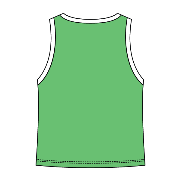 High Neck Rib Tank with Contrast Trim - The Collegiate Lineup