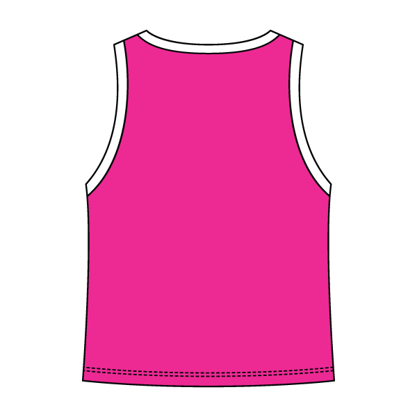High Neck Rib Tank with Contrast Trim - The Collegiate Lineup
