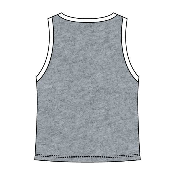 High Neck Rib Tank with Contrast Trim - The Collegiate Lineup