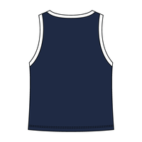 High Neck Rib Tank with Contrast Trim - The Collegiate Lineup