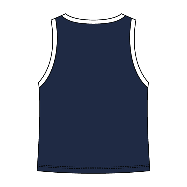 High Neck Rib Tank with Contrast Trim - The Collegiate Lineup