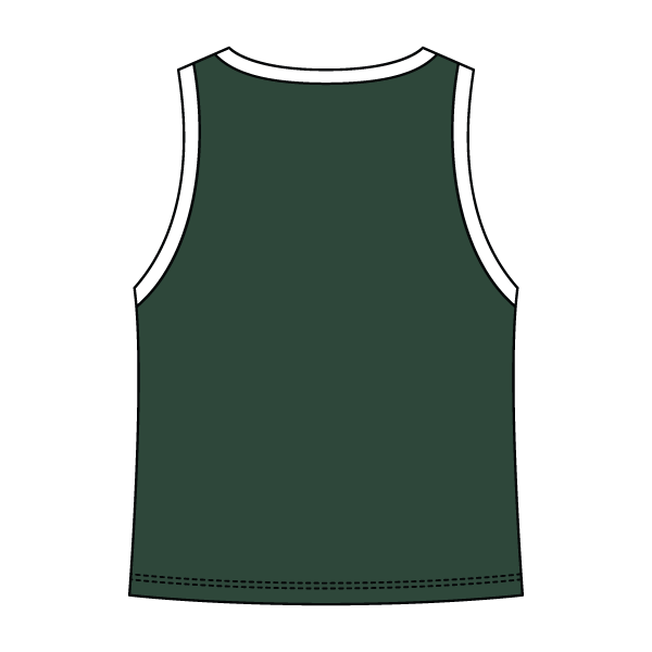 High Neck Rib Tank with Contrast Trim - The Collegiate Lineup
