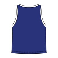 High Neck Rib Tank with Contrast Trim - The Collegiate Lineup