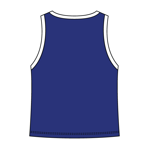 High Neck Rib Tank with Contrast Trim - The Collegiate Lineup