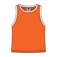 High Neck Rib Tank with Contrast Trim - The Collegiate Lineup