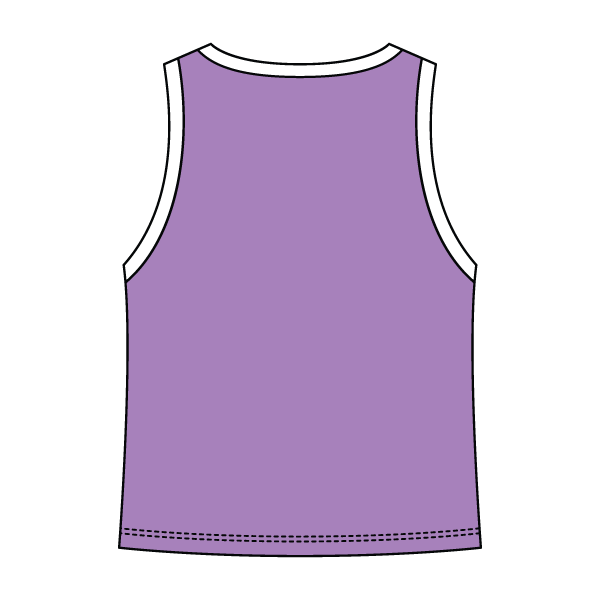 High Neck Rib Tank with Contrast Trim - The Collegiate Lineup