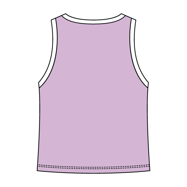 High Neck Rib Tank with Contrast Trim - The Collegiate Lineup