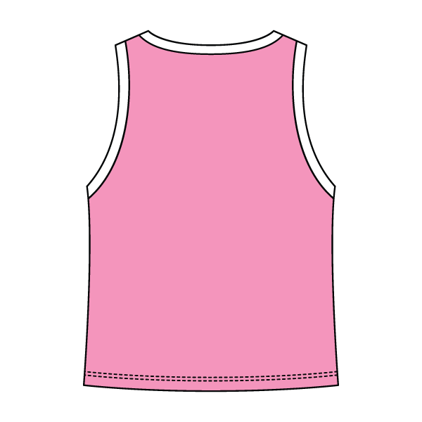 High Neck Rib Tank with Contrast Trim - The Collegiate Lineup
