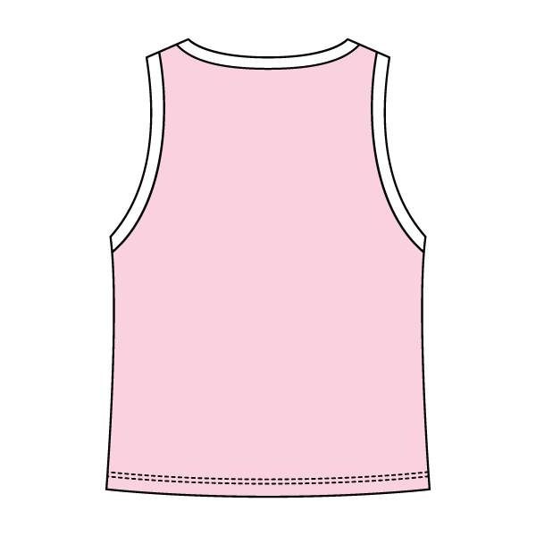 High Neck Rib Tank with Contrast Trim - The Collegiate Lineup